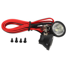 Set de faruri pentru mașini RC, sistem de spoturi LED alb strălucitor pentru modele la scară 1:10, capacitate de strălucire în întuneric,