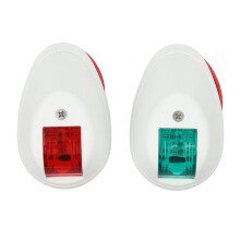 Luz de navegación marina LED IP66 resistente al agua, luz roja y verde de proa de barco, alta visibilidad, bajo consumo de energía, construcción