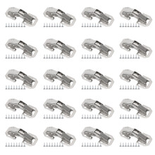 Cold Rolled Steel Concealed Cabinet Hinges Hidden Hinges With Cushion Closing Feature Smooth Opening And Closing Motion Nickel Coated Rust Proof