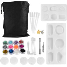 Various Shapes and Designs Resin Jewelry Making Kit Practical Tools Included Beginner Friendly Resin Kit High Quality Resin Molds Flexible and