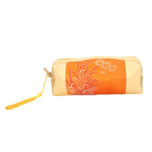 Nécessaire multifuncional com design japonês, carteira elegante com zíper e estampa em brocado, porta-pulseiras, organizador de guarda-roupa e