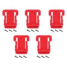 Battery Holder For Milwaukee M18 18V Lithium Battery Easy To Use Strong And Durable Wall Mount Storage Secure Hold Tool Holders Workshop Organization