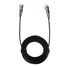 Cábla HDMI Ultra-Ardluais 4K@60Hz, 50 troigh ar fhad, nascóir órphlátáilte le sciath triarach, comhoiriúnach le HDR10, Dolby Vision ar gcúl,