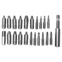 Professional Screw Extractor Set, Damaged Screw Remover Quick Change Chuck DoubleLok Technology Maximum Durability Tool Kit for Automotive
