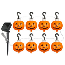 Zewnętrzne lampiony na Halloween, dyniowe sznury świetlne, wodoodporne, zasilane bateryjnie, dekoracje dyniowe z dekoracjami imprezowymi,