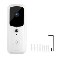 Sonerie video de înaltă definiție cu alerte activate de mișcare, interfon în timp real și capacități reglabile de vedere nocturnă, design