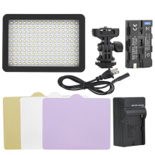 Lumină LED reîncărcabilă pentru cameră cu sistem de conectare extensibil, lumină Vlog reglabilă, design softbox, lumină video LED, lumină