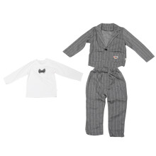 Toddler Formal Tuxedo Suit Set Double Breasted Slim Fit Gentleman Outfits Stylish Shape Fashionable Color Matching for Special Occasions