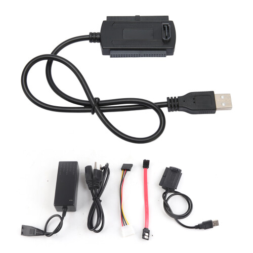 Adattatore convertitore da IDE e SATA a USB 3.0 per hard disk esterni da 2,5 e 3,5 pollici, SSD, CD, DVD, ROM, con interruttore di