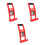 3Pcs Wood Board Lifter Red with Anti-Decoupling Hook and Rubber Handle 10