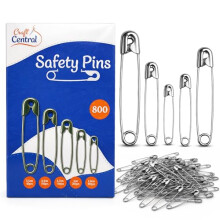 800pcs Safety Pins for Clothes  Assorted Sewing Clothing Craft Organisation Repairs Alterations Events  Five