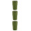 3St Praktische Groene Auto Asbak Mini Pbt+abs Met 4