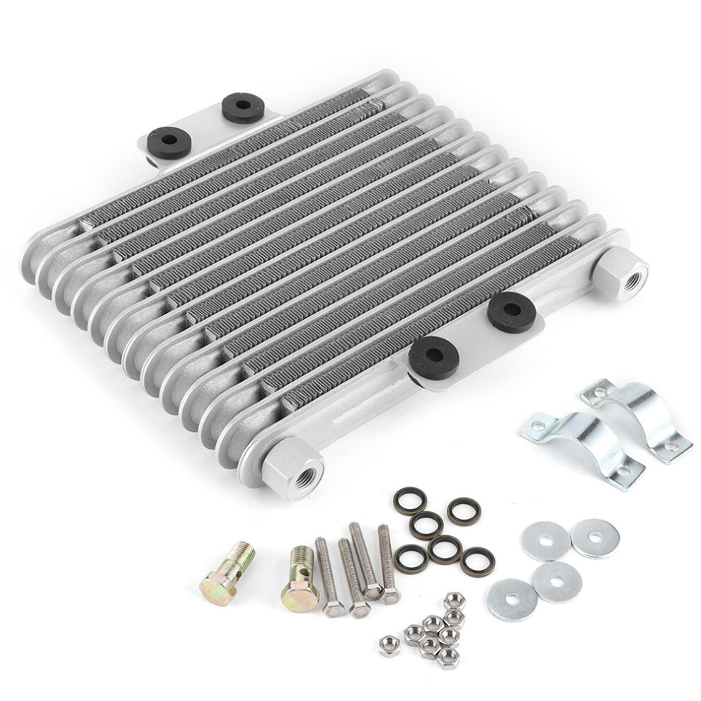 Quickly Cooling Engine Oil Reduce Engine Temperature Engine Oil Cooler Cooling Radiator Universal Motorcycle Aluminum Alloy Material For Dirt Bikes 9071309161540