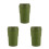 3St Praktische Groene Auto Asbak Mini Pbt+abs Met 5