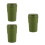 3St Praktische Groene Auto Asbak Mini Pbt+abs Met 6