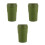 3St Praktische Groene Auto Asbak Mini Pbt+abs Met 8