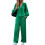Σετ Chic2Piece Lounge για γυναίκες, φούτερ με V λαιμόκοψη και φαρδιά φόρμα, από ελαφρύ, 1