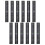 60Pcs Fish Tank Adhesive Thermometer Stickers Digital LCD Black 3