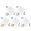 5Sets White Dry Erase Sticker Sheets for Creative Wall Writing 10