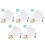 5Sets White Dry Erase Sticker Sheets for Creative Wall Writing 11