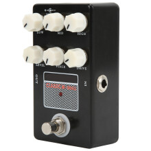 Mini Size Analog Circuit Distortion Guitar Effect Pedal With True Bypass LED Indicator Rubber Pads, Aluminum Alloy Body Classic Distortion For All