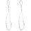 2Pièces Cordon Téléphone Violet En Cristal, Perles, Confortable 3