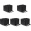 15Pcs Black Cd Dvd Storage Holder Compact Organizer with Zipper 2