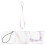 2Pièces Cordon Téléphone Violet En Cristal, Perles, Confortable 11
