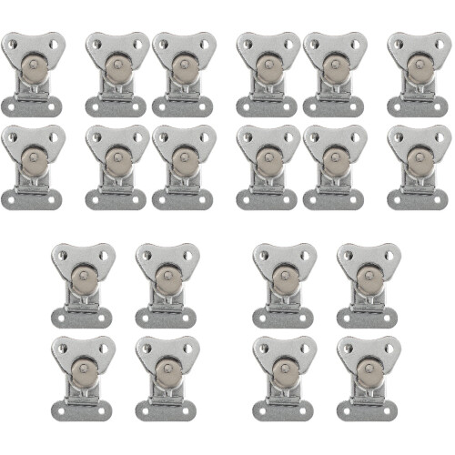20Pcs Silver Spring Loaded Draw Latch Iron Toggle Box Fasteners 2