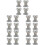 20Pcs Silver Spring Loaded Draw Latch Iron Toggle Box Fasteners 5