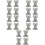 20Pcs Silver Spring Loaded Draw Latch Iron Toggle Box Fasteners 6
