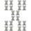 20Pcs Silver Spring Loaded Draw Latch Iron Toggle Box Fasteners 7