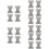 20Pcs Silver Spring Loaded Draw Latch Iron Toggle Box Fasteners 9