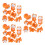 24St Schattige Resin Kat Figuren Multi Kleur Auto Dashboard Versiering 9