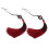 4Pcs Dark Red Polyester Taichi Sword Tassel Martial Arts Decor Charm 3