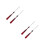 4Pcs Dark Red Polyester Taichi Sword Tassel Martial Arts Decor Charm 8
