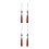4Pcs Dark Red Polyester Taichi Sword Tassel Martial Arts Decor Charm 9
