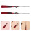 4Pcs Dark Red Polyester Taichi Sword Tassel Martial Arts Decor Charm 10