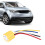 Ceramic 5 Pin Car Relay Socket 30-100A Waterproof, High Temp 6