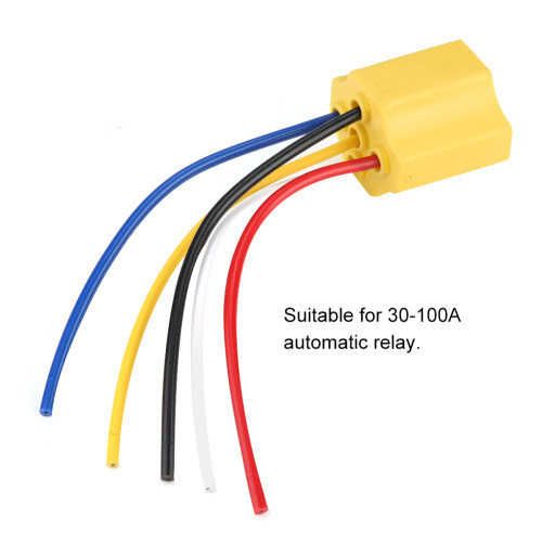 Ceramic 5 Pin Car Relay Socket 30-100A Waterproof, High Temp