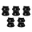 10Pièces Couvre Repose Pouce Sax Accessoire Silicone Noir Stable 6