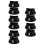 10Pièces Couvre Repose Pouce Sax Accessoire Silicone Noir Stable 8