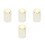 4Pcs Automatic Pressing Toothpick Holder White Acrylic Desktop Use 8