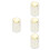 4Pcs Automatic Pressing Toothpick Holder White Acrylic Desktop Use 11