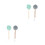 4Pcs Nylon Bath Puff Shower Brush Ergonomic Long Handle Back Scrubber 8