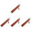 4Pcs Blank Bookmarks Light Brown Page Markers for Book Lovers 2
