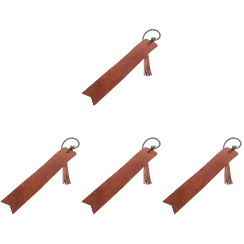 4Pcs Blank Bookmarks Light Brown Page Markers for Book Lovers 1