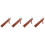 4Pcs Blank Bookmarks Light Brown Page Markers for Book Lovers 3