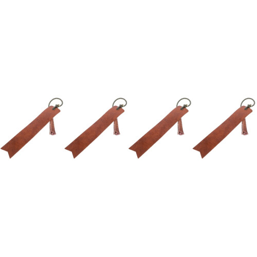 4Pcs Blank Bookmarks Light Brown Page Markers for Book Lovers 2
