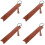 4Pcs Blank Bookmarks Light Brown Page Markers for Book Lovers 4